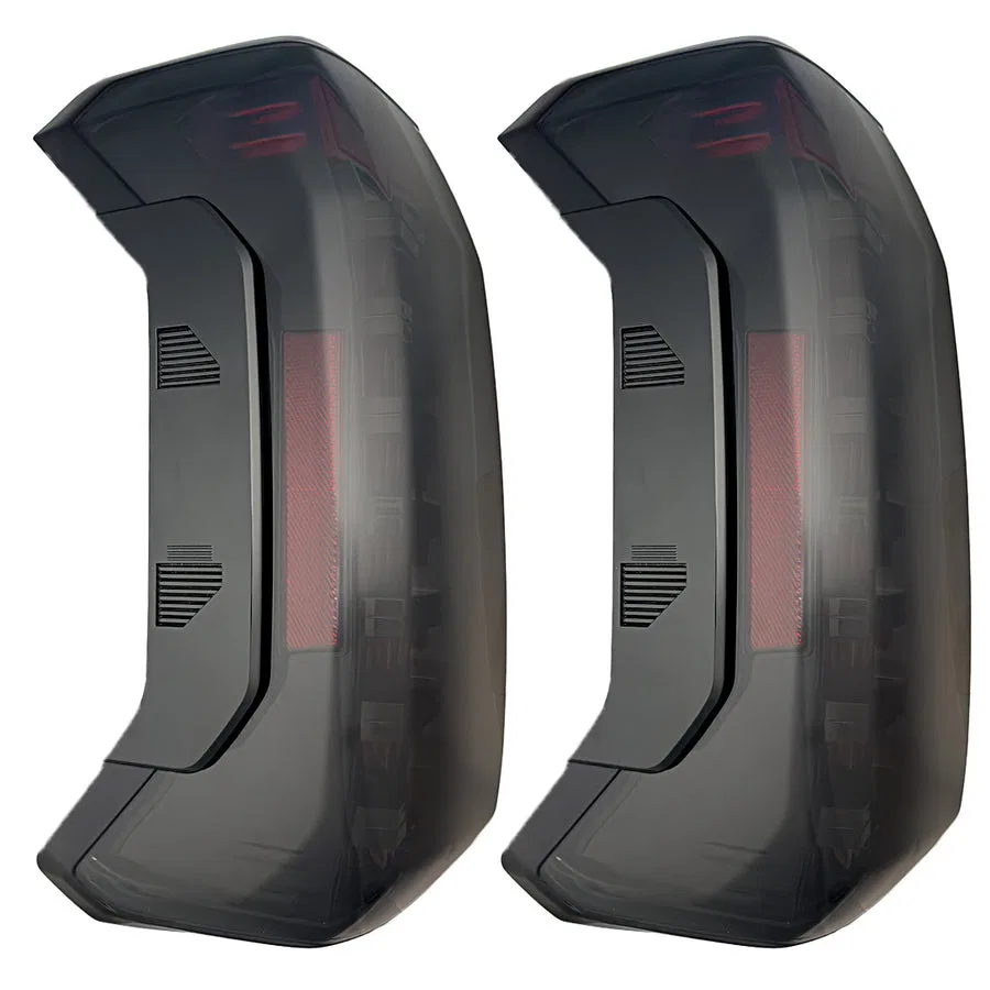 264289BK – RECON ACCESS Tail Light Assembly, Smoke Lens Black Housing LED With Startup Light Sequence Red Parking/ Br...